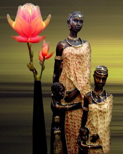 Африканские статуэтки в интерьере