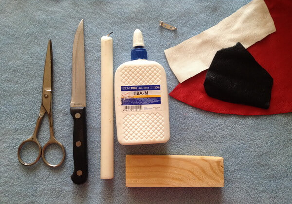 Инструменты и материалы для создания броши из кожи своими руками