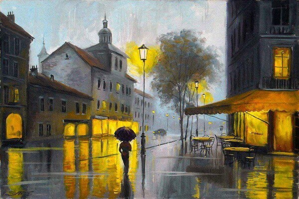 Дождь на картинах Александра Болотова