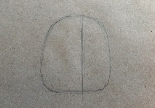 Как нарисовать енота карандашом поэтапно - шаг 1