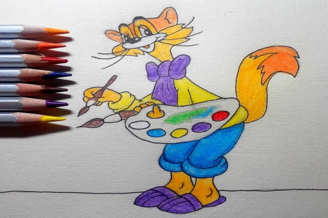 Как нарисовать кота Леопольда - пошаговый урок рисования героя мультфильма для начинающих