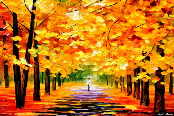 Осень на картинах Леонида Афремова