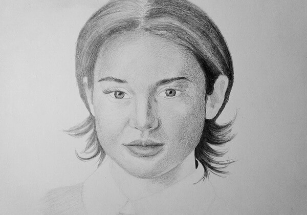 Поэтапное рисование портрета девушки простым карандашом - шаг 5